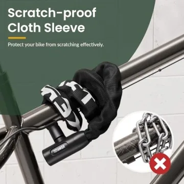 Titanker Heavy Duty 3ft Bicycle Lock for All Outdoor Use