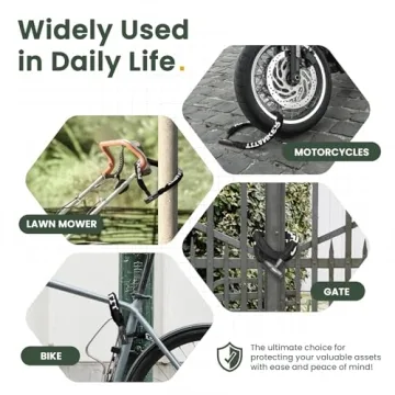 Titanker Heavy Duty 3ft Bicycle Lock for All Outdoor Use