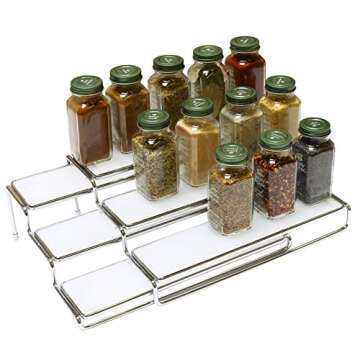 Deco Brothers Spice Rack Expandable Shelf Organizer