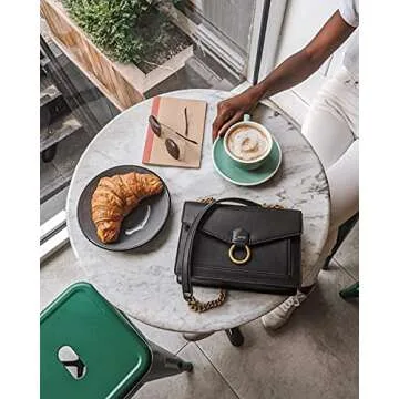 JW PEI Vegan Leather Small Crossbody Bag with Chain