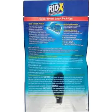 Rid-X Septic System Treatment, Septic Tank Treatment, 3-Monthly Supply Dual Action Septi-Pacs - 3.2 oz