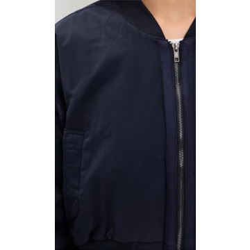 Stylish MOON RIVER Navy Bomber Jacket for Women
