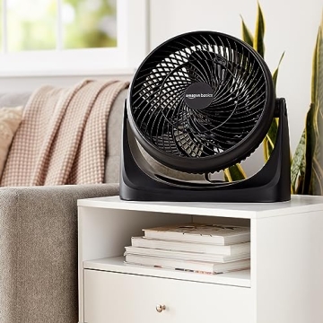 Amazon Basics 11-Inch Air Circulator Fan Quiet Portable Cooling