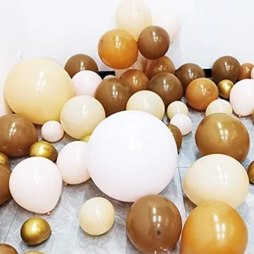 137pcs Pastel Brown Balloon Arch Kit for Celebrations