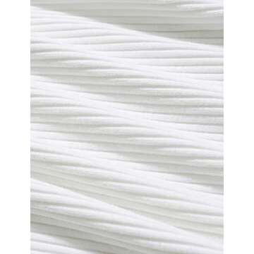 PRETTODAY Women's Sexy Off Shoulder Crop Tops 10 Colors Summer Long Sleeves Casual Slim Tees White Small