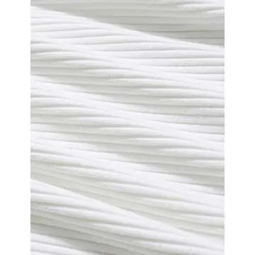 PRETTODAY Women's Sexy Off Shoulder Crop Tops 10 Colors Summer Long Sleeves Casual Slim Tees White Small