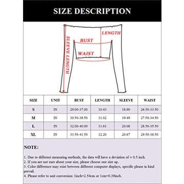 PRETTODAY Women's Sexy Off Shoulder Crop Tops 10 Colors Summer Long Sleeves Casual Slim Tees White Small