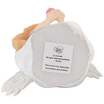 Precious Moments Inspirational Angels Forever in My Heart Resin Figurine 183428, Multicolor