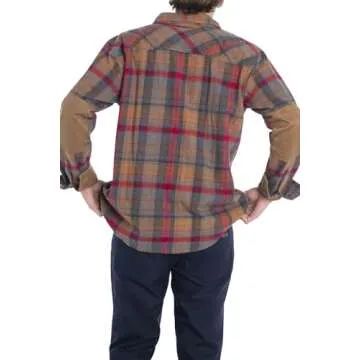 Legendary Whitetails Men's Standard Harbor Heavyweight Flannel Shirt, Smokey Mountain Plaid, XX-Large