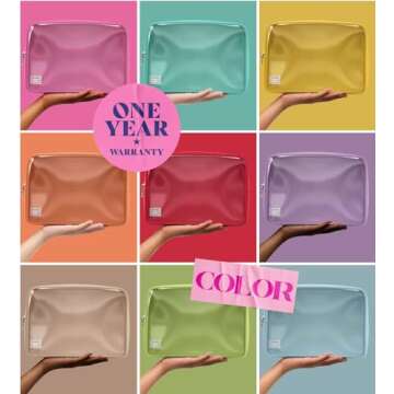 Embla Clear Cosmetic Bag - Stylish Makeup Organizer