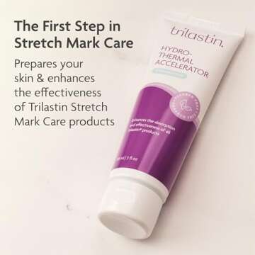 TriLASTIN Maternity Stretch Mark Bundle with Nourishing Body Oil and Hydro-Thermal Accelerator | 1 M...