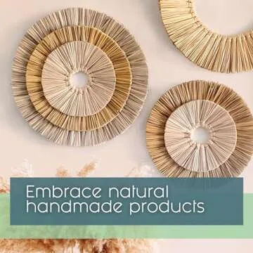 Maraa Wall Basket Decor Set - Eco-Friendly Home Art