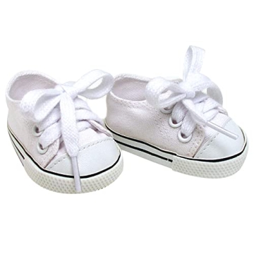 Sophia's White Canvas Sneakers - Mini Converse for Dolls, Fit 18" Girls