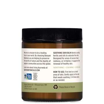 Banyan Botanicals Soothing Skin Balm – Organic Herbal Skin Care Salve with Neem Leaf and Vetiver ?...