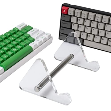 SUEHIODHY 1-Tier Acrylic Keyboard Display Rack - Perfect for All Keyboard Sizes