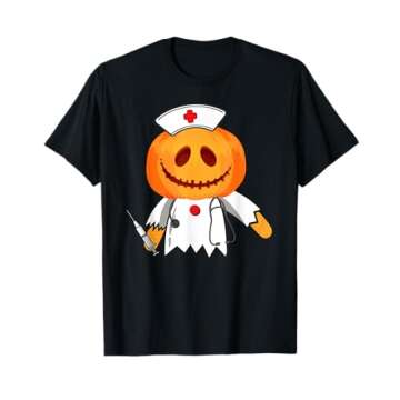 Nurse Halloween Nursing Clothing - Pumpkin Nurse Halloween T-Shirt