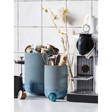 LE TAUCI Utensil Holder Set for Kitchen & Home Decor