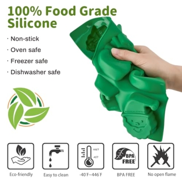 JOERSH 3PCS Silicone Baking Molds for Creative Treats