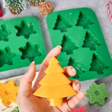 JOERSH 3PCS Silicone Baking Molds for Creative Treats