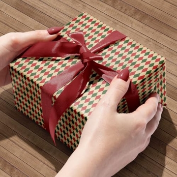 Stunning FIEHALA Brown Christmas Wrapping Paper 12 Pcs