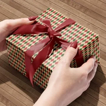 Stunning FIEHALA Brown Christmas Wrapping Paper 12 Pcs