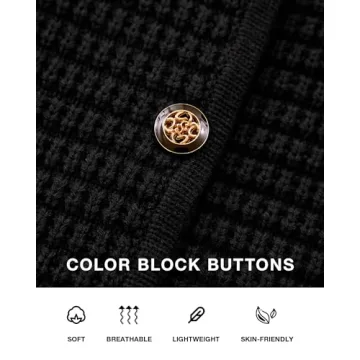 BTFBM Women Chunky Knit Cardigan Sweater Stylish Outerwear