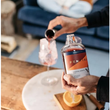 Pentire Coastal Spritz 70cl - Botanical Alcohol Free Aperitif - Distilled from Native Cornish Plants - No Added Sugar - Vegan - Nothing Artificial - Non Alcoholic Blood Orange Spritz