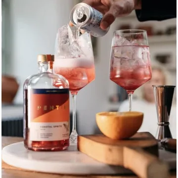 Pentire Coastal Spritz 70cl - Botanical Alcohol Free Aperitif - Distilled from Native Cornish Plants - No Added Sugar - Vegan - Nothing Artificial - Non Alcoholic Blood Orange Spritz