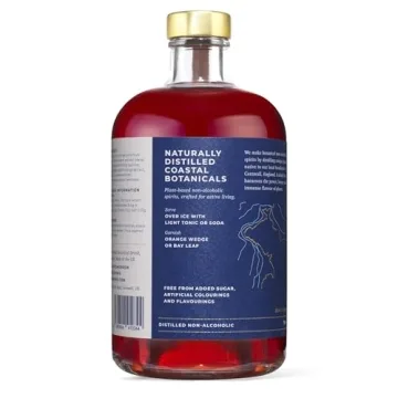 Pentire Coastal Spritz 70cl - Botanical Alcohol Free Aperitif - Distilled from Native Cornish Plants - No Added Sugar - Vegan - Nothing Artificial - Non Alcoholic Blood Orange Spritz