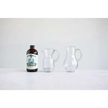 Creative Co-Op Hand-Blown Glass Pitcher 24 oz