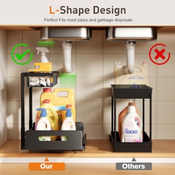 Pull Out Under Sink Organizer 2 Pack