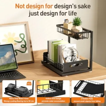 Pull Out Under Sink Organizer 2 Pack