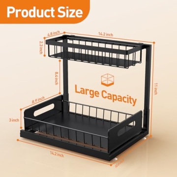 Pull Out Under Sink Organizer 2 Pack
