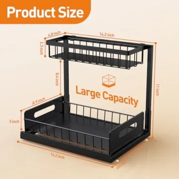 Pull Out Under Sink Organizer 2 Pack
