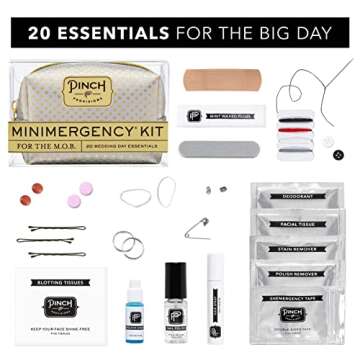 Pinch Provisions Minimergency Kit for M.O.B, Gold, includes 20 Must-Have Emergency Essential Items f...