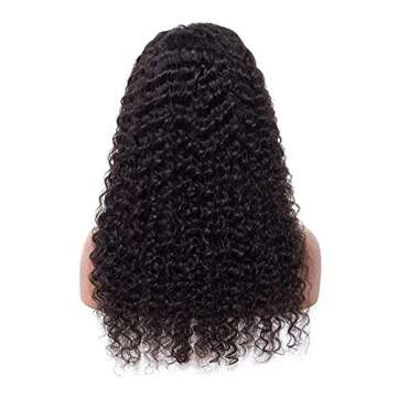 ISEE 10A Deep Wave Lace Front Wig in Natural Black