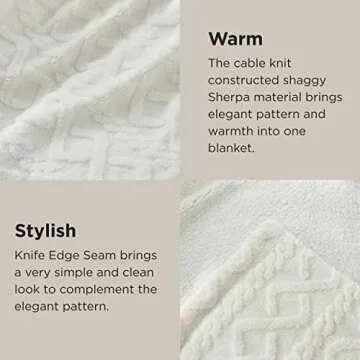 Bedsure King Size Sherpa Blanket - Stylish and Cozy