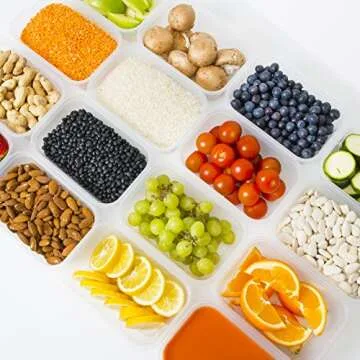 PrepNaturals 10 Pack Durable Meal Prep Containers