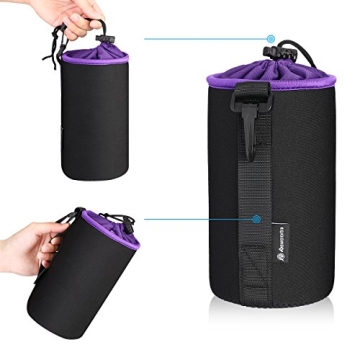 Powerextra Lens Pouch Set for DSLR Gear Protection
