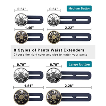 Pants Button Extender Set for Ultimate Comfort and Fit