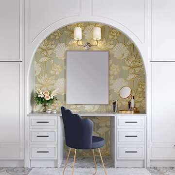 Signature Hardware 479811 Poplin 2 Light 15" Wide Bathroom Vanity Light - Brushed Gold