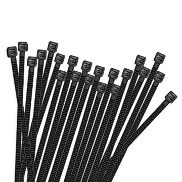 HMROPE 100pcs Heavy Duty 8 Inch Cable Zip Ties - Premium Quality, 50 lbs Strength for All Projects