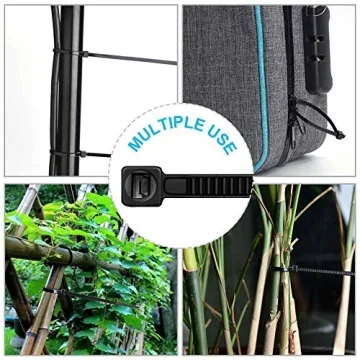 Heavy Duty HMROPE Zip Ties - 100 Pack, 50 lbs Strength