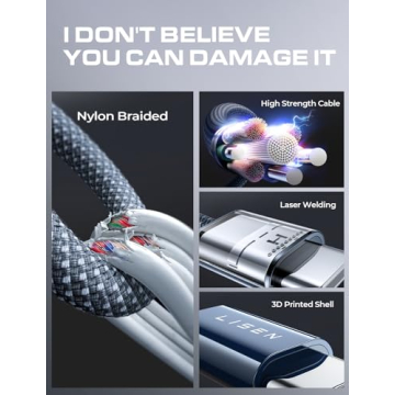 LISEN 240W USB C to USB C Fast Charging Cable