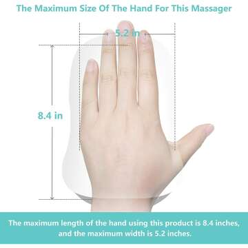 CINCOM Hand Massager for Pain Relief and Relaxation