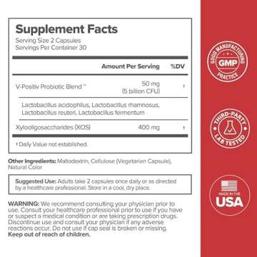 URO Vaginal Probiotics for Women pH Balance with Prebiotics & Lactobacillus Blend - Womens Health Supplement - Promote Healthy Vaginal Odor & Vaginal Flora, 60 Count (Pack of 3)