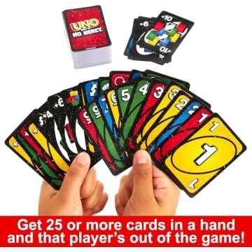 Owzy Mattel UNO, Show ‘em No Mercy | Game Card, Kids, Adults, Family Night, 2-10 Players | Iconic ...
