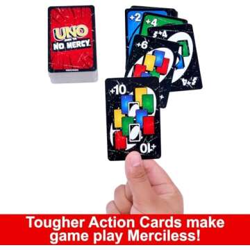 Owzy Mattel UNO, Show ‘em No Mercy | Game Card, Kids, Adults, Family Night, 2-10 Players | Iconic Characters, Engaging Gameplay, Develop Strategies & Skills Bundle