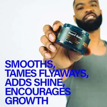 Scotch Porter Conditioning Beard Balm – Smooth, Shape, Moisturize & Soften Coarse, Dry Facial Hair while Encouraging Growth for a Fuller/Healthier-Looking Beard – Original Scent, 3 oz. Jar