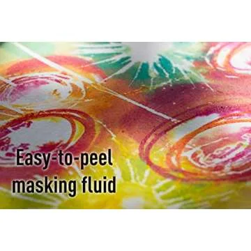Pebeo Easy Peel Liquid Latex Masking Fluid - Drawing Gum - Dries Quickly - For Ink - Watercolor - Gouache Painting & Illustration - Fine Arts & Crafts Supplies - 250ml Bottle